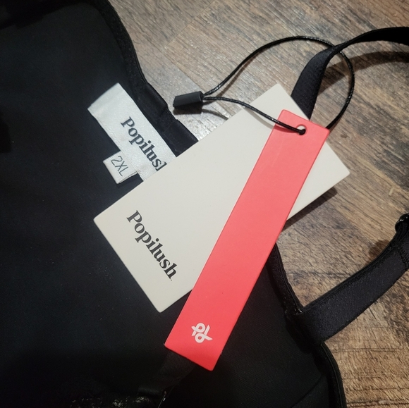 Popilush V-Neck Lace Corset Shapewear Bodysuit With Tummy Control Size 2XL - Picture 9 of 10